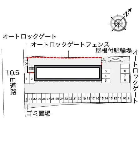 ★手数料０円★彦根市岡町 月極駐車場